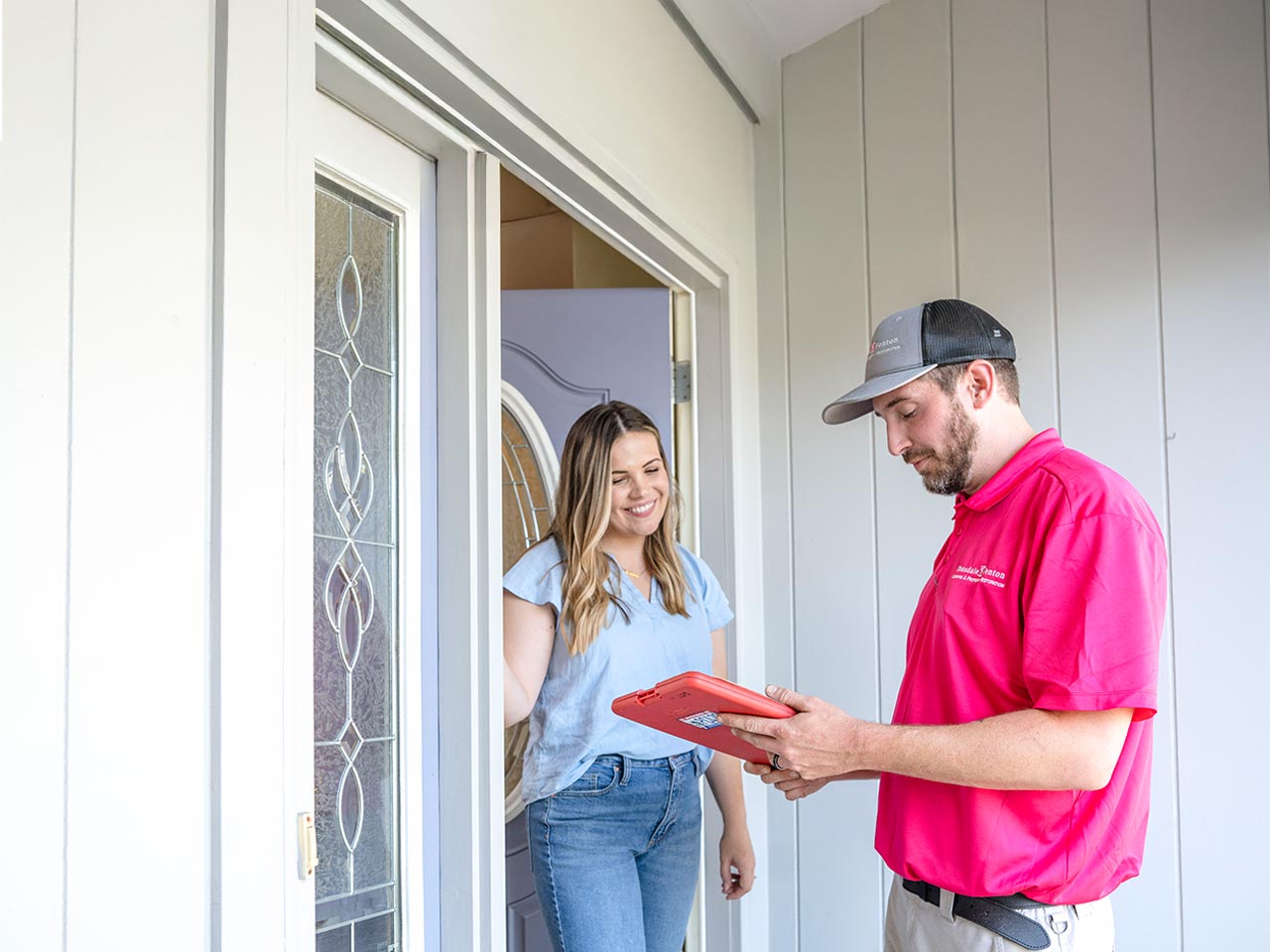 Teasdale Fenton of Sarasota team member interacting with client