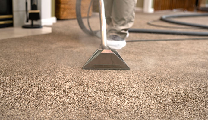 Dry carpet cleaning