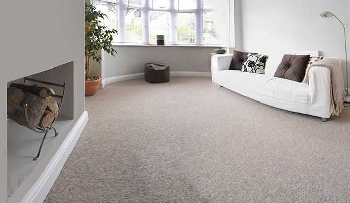 Clean carpet in house space
