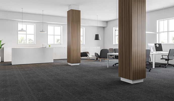 Deep clean office carpeting