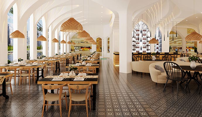 Clean and beautiful restaurant