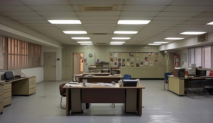 Clean office space