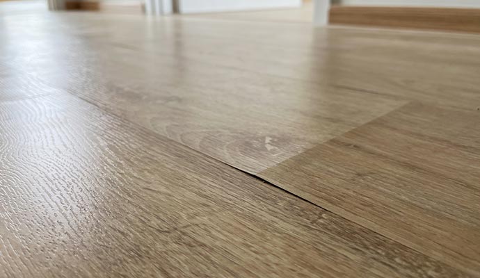 Damaged laminate floor