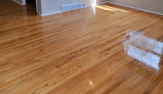 Clean laminated floor