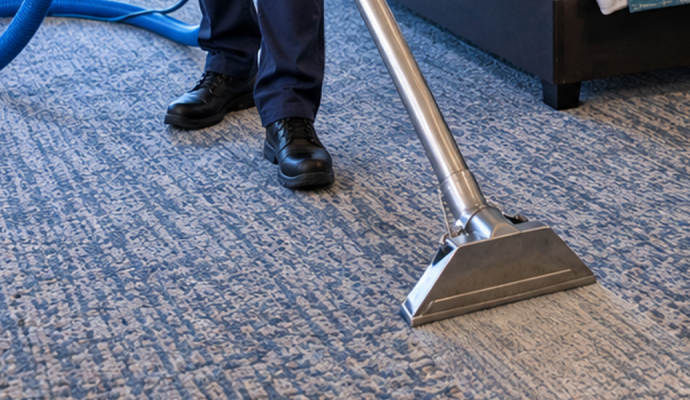 Guest room carpet cleaning service