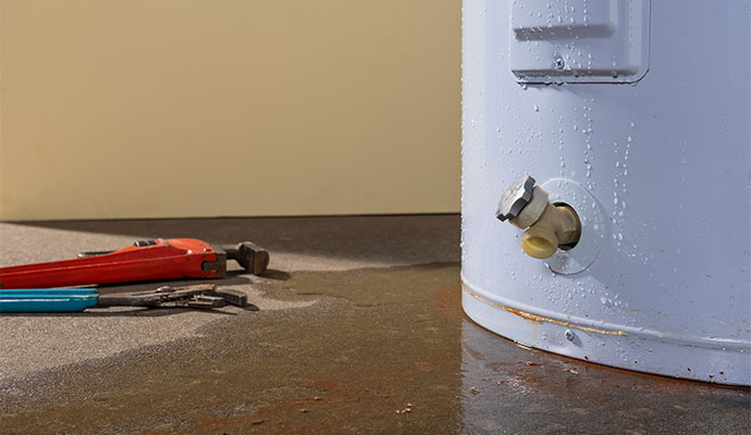 Plumbing leak damage
