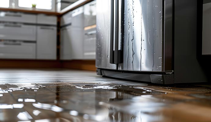 Flooding caused by a plumbing leak 