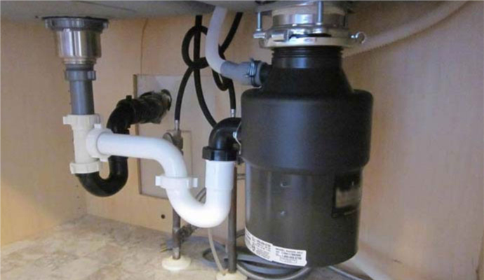 Garbage disposal installed