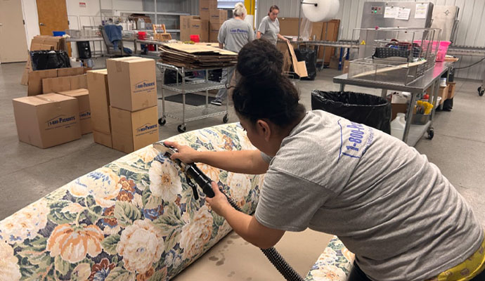 Professional sofa cleaning service