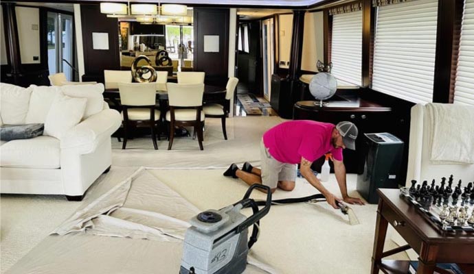 Yacht cleaning