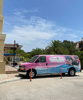 Teasdale Sarasota service vehicle parked and ready for professional cleaning and restoration services.