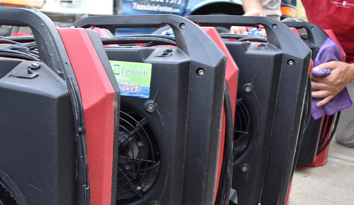 Water damage restoration equipment