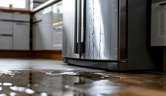 Water leaking from refrigerator