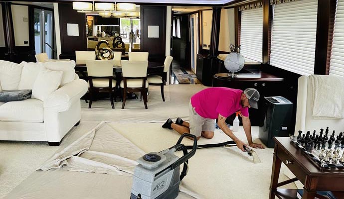 Yacht deep cleaning service